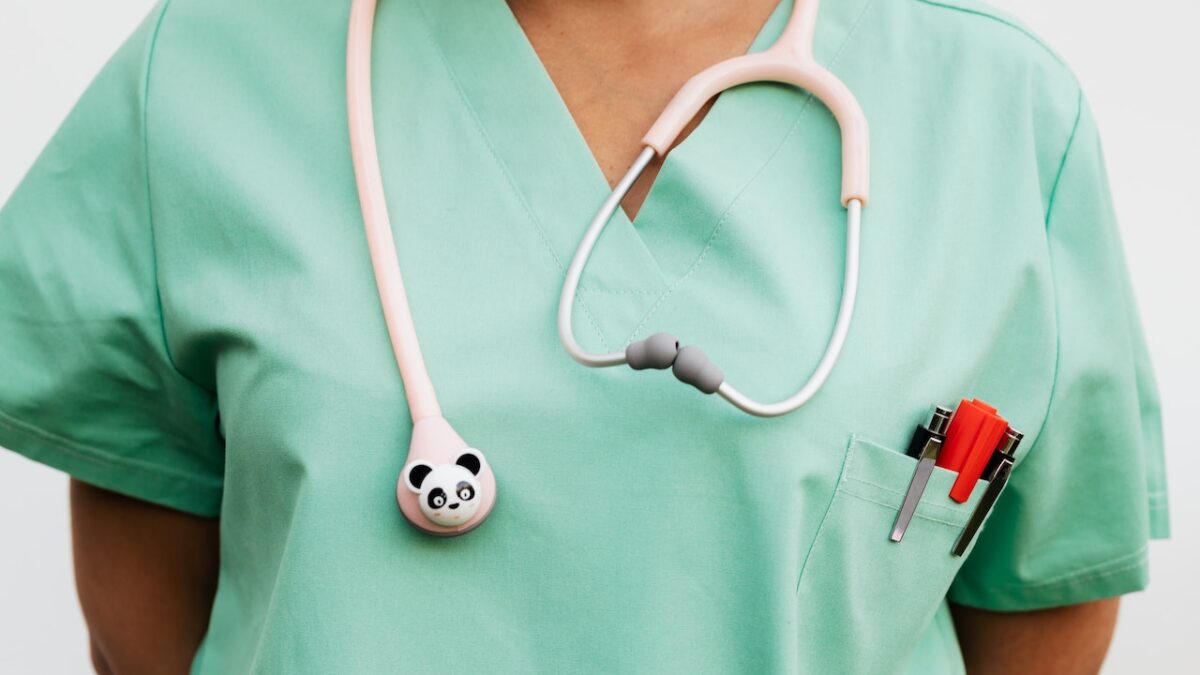 Nurse with stethoscope