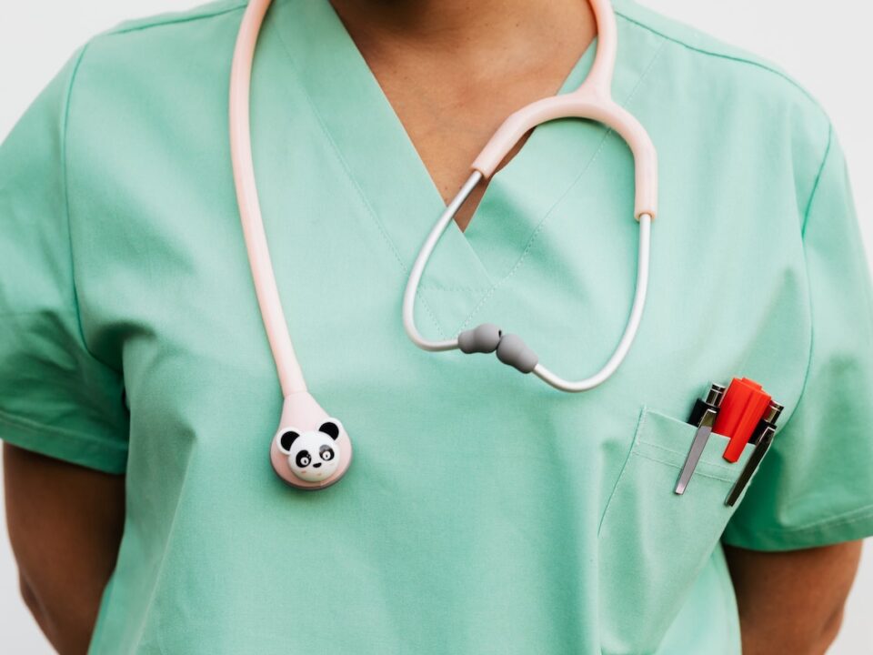 Nurse with stethoscope