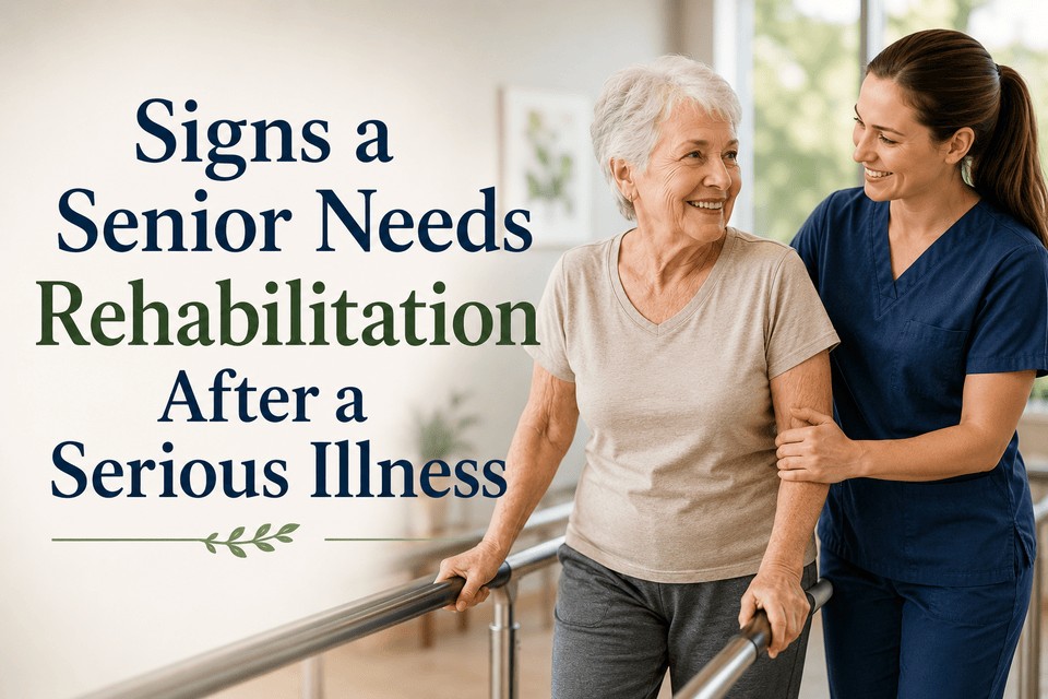 Signs a Senior Needs Rehabilitation After a Serious Illness